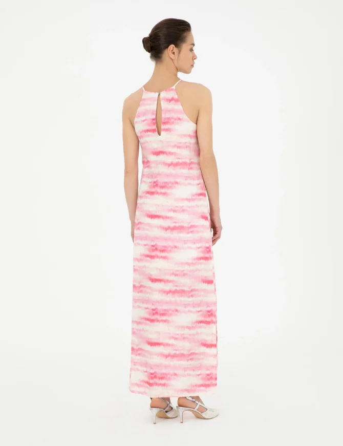 WOMAN PINK LINEN DRESS - Image 3
