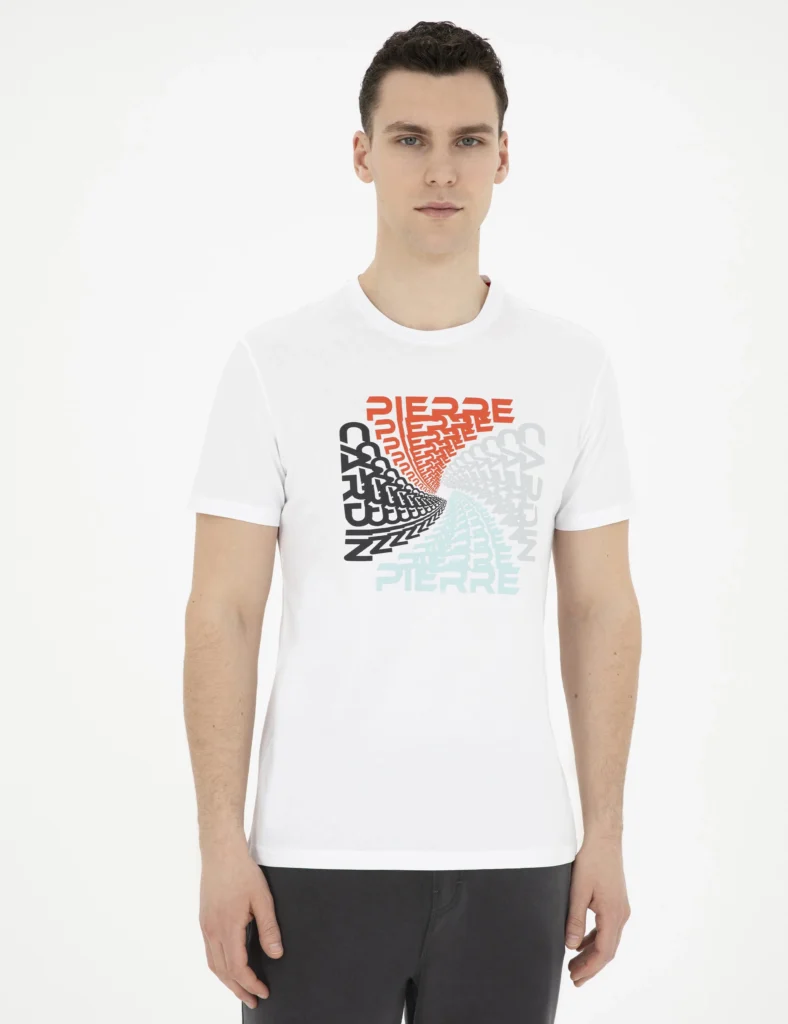 WHITE PRINTED T-SHIRT