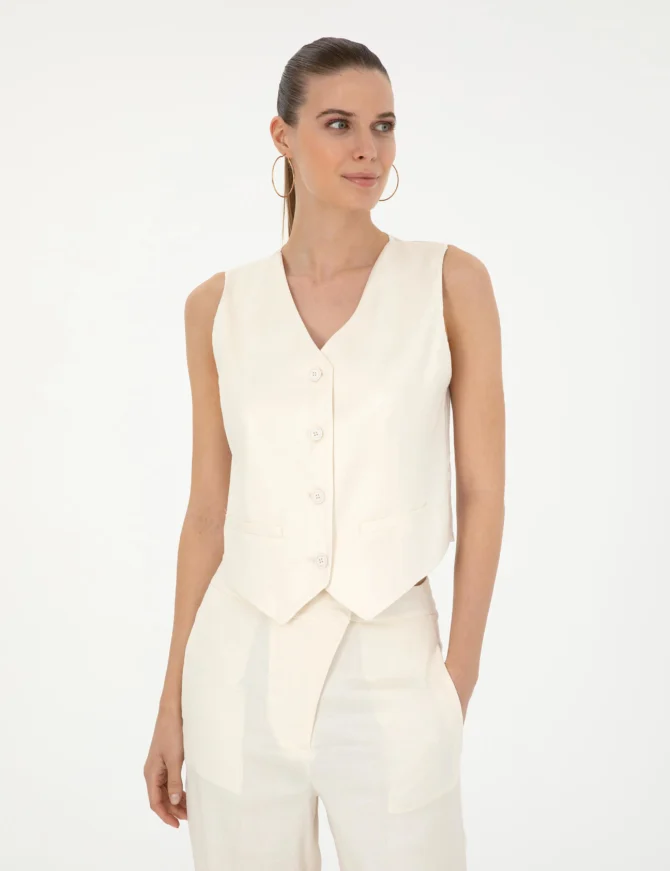 WOMAN WOVEN VEST - Image 3