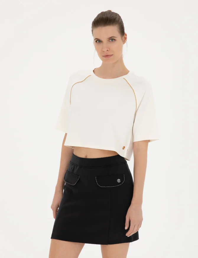 WOMAN WHITE SWEAT SHIRT - Image 2