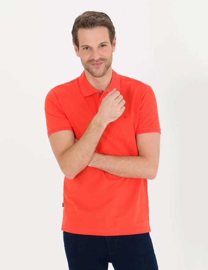ORANGE BASIC T-SHIRT