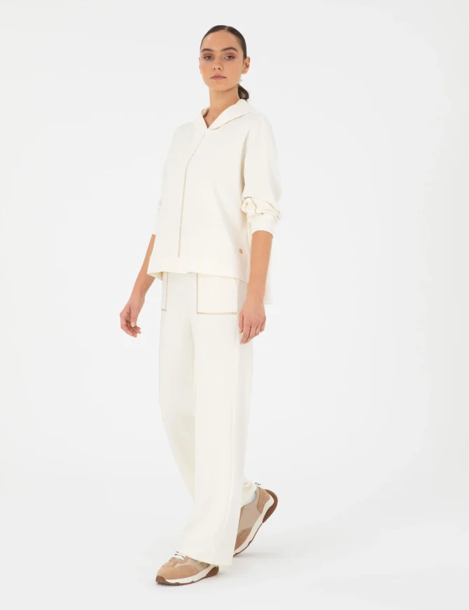 WOMAN CREAM SWEATPANTS