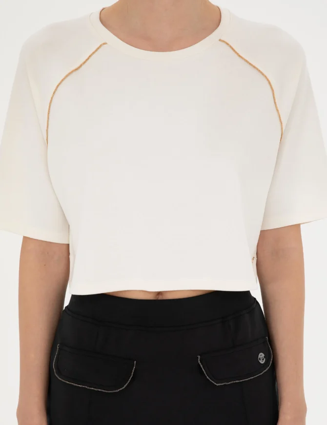 WOMAN WHITE SWEAT SHIRT - Image 7
