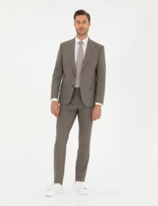 GREY SMOKED SUIT - Brown