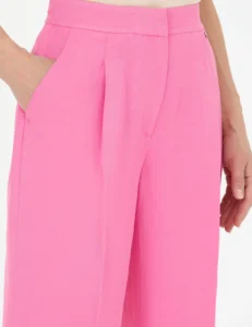 WOMAN PINK LINEN TROUSERS - Pink
