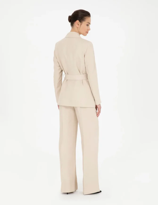 WOMAN PINK LINEN TROUSERS - Image 8