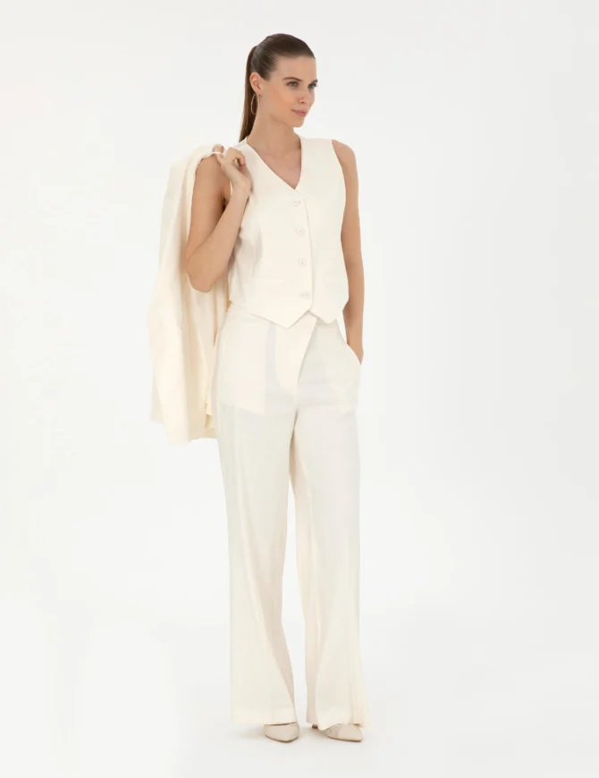 WOMAN LINEN TROUSER - Image 2