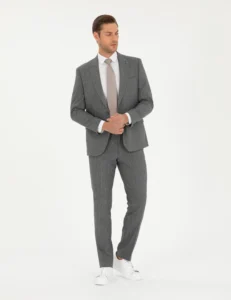 GREY SMOKED SUIT - Gray