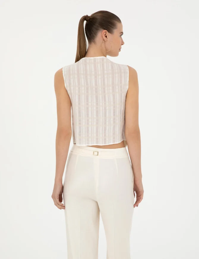 WOMAN WOVEN VEST - Image 6