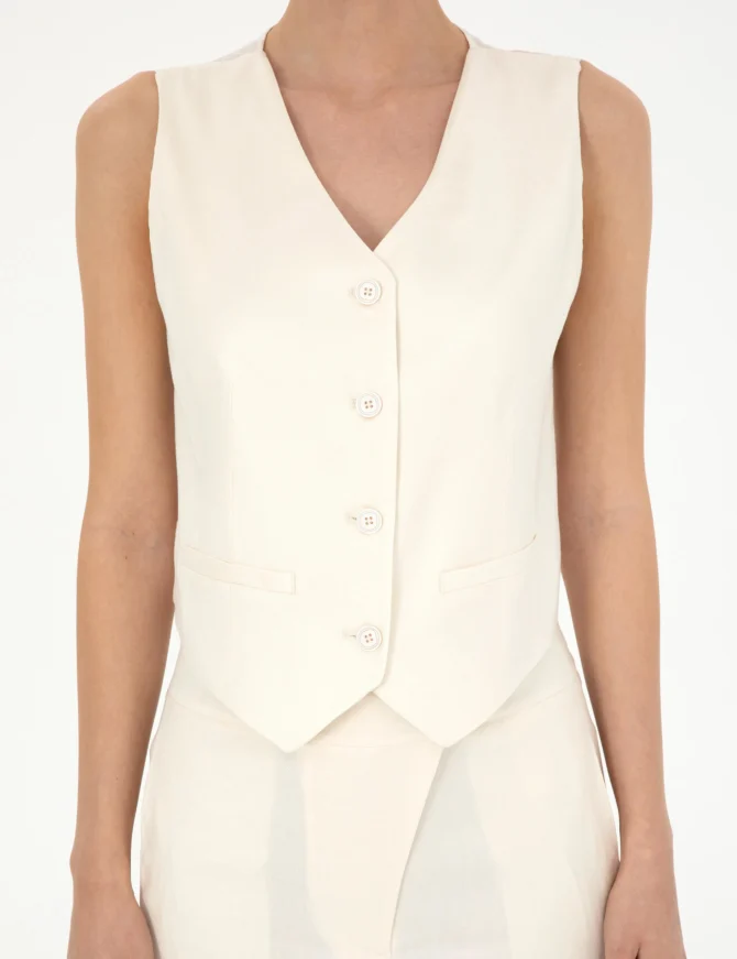 WOMAN WOVEN VEST - Image 7