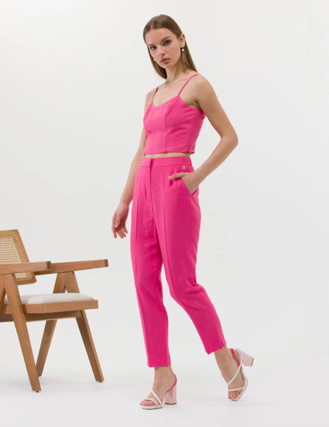 WOMAN PINK CROP TOP - Image 4