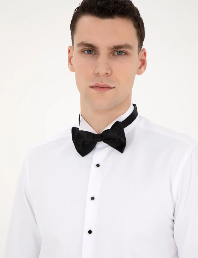 WHITE TUXEDO SHIRT - Image 3