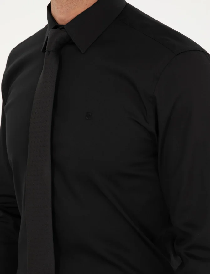BLACK LONGSLEEVE CLASSIC SHIRT - Image 7