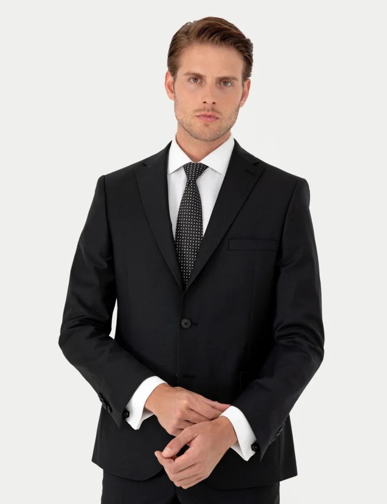 BLACK BASIC SUIT thumbnail 3