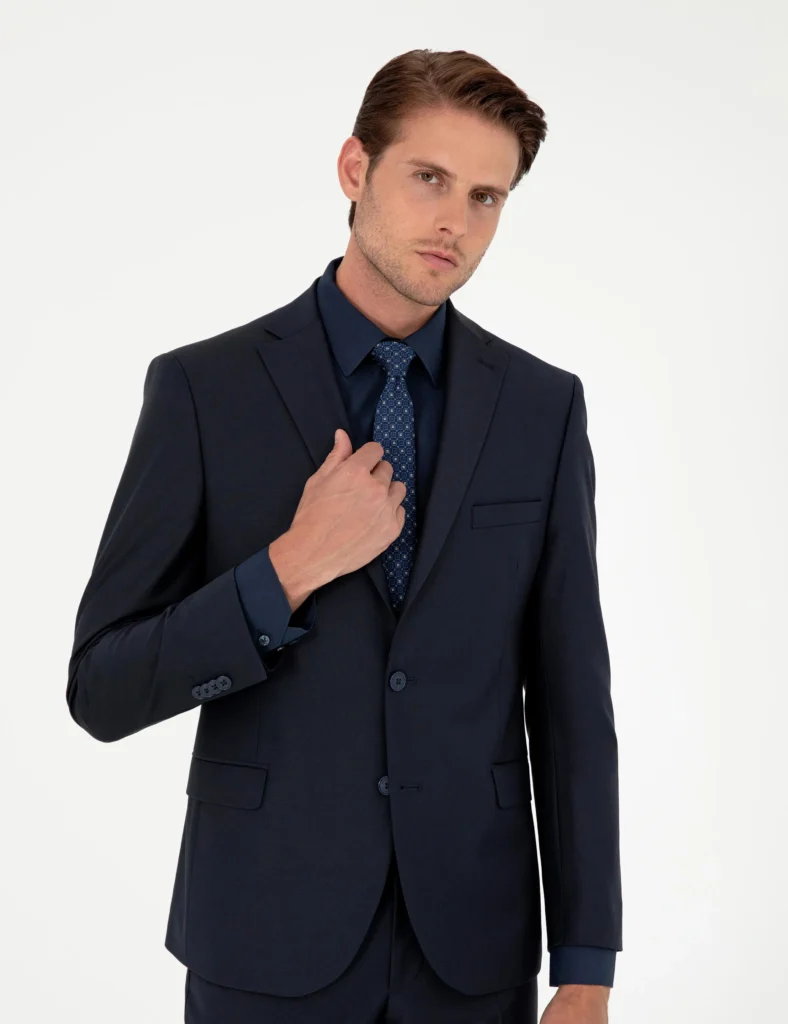 NAVY BLUE BASIC SUIT thumbnail 3