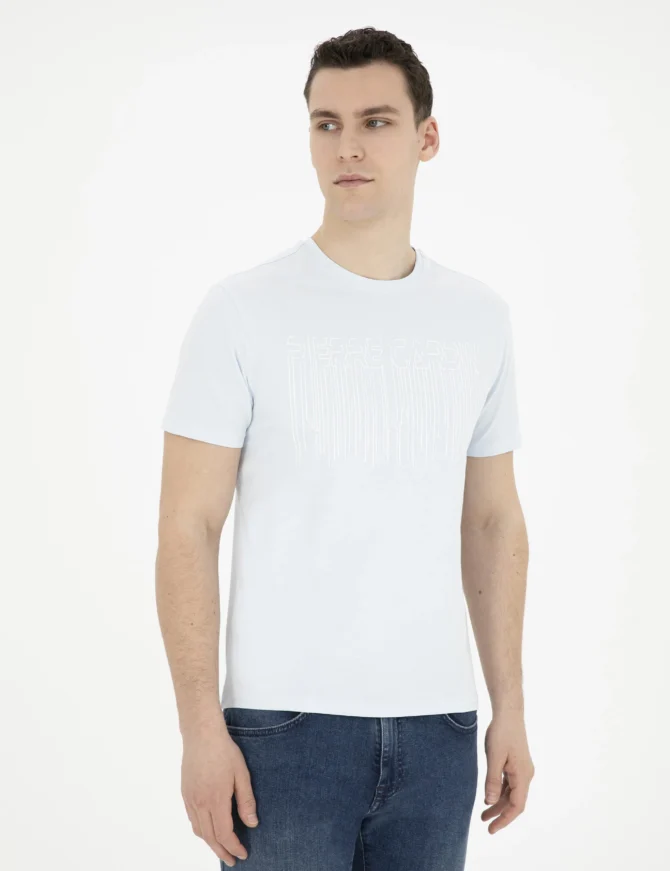 BLUE PRINTED T-SHIRT - Image 2