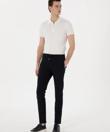 NAVY JOGGER TROUSERS