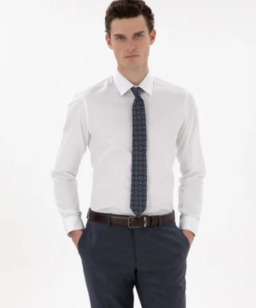 WHITE LONGSLEEVE CLASSIC SHIRT