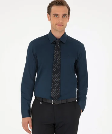 NAVY BLUE LONGSLEEVE CLASSIC SHIRT