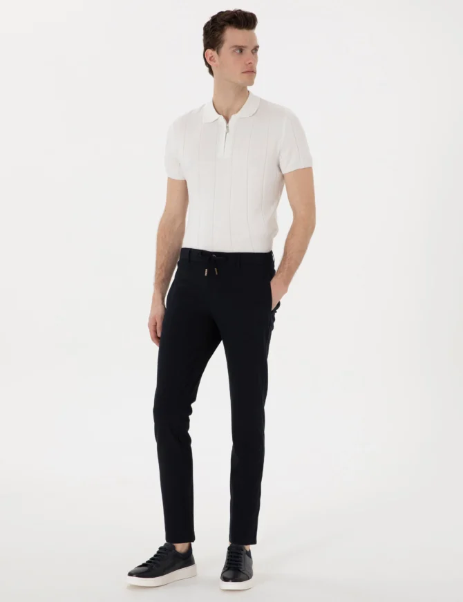 NAVY JOGGER TROUSERS