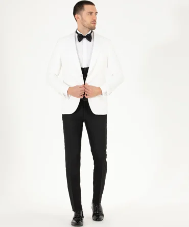 WHITE GROOM TUXEDO