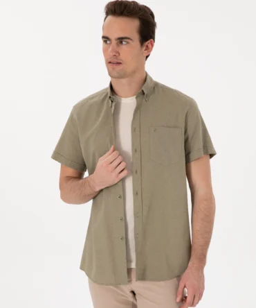 GREEN SHORT SLEEVE SHIRT