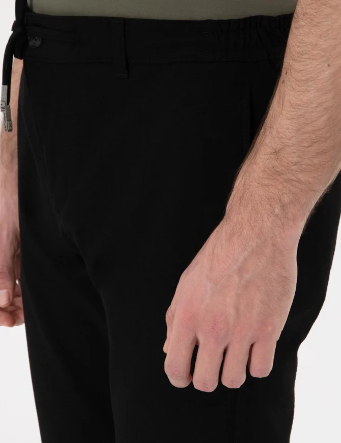 BLACK JOGGER TROUSERS - Image 6