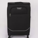 BLACK TROLLEY SUITCASE - Black