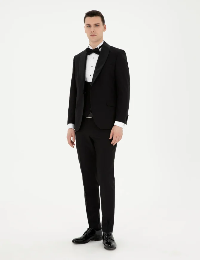 BLACK GROOM TUXEDO - Image 6
