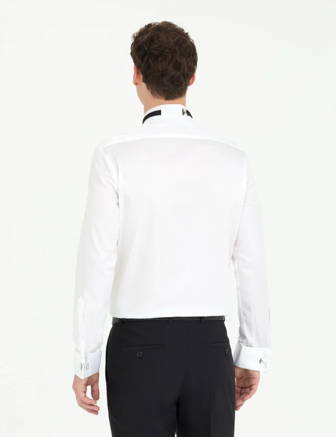 WHITE TUXEDO SHIRT - Image 5