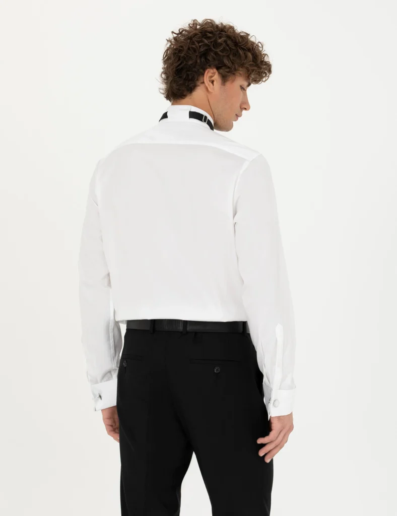 WHITE TUXEDO SHIRT thumbnail 5