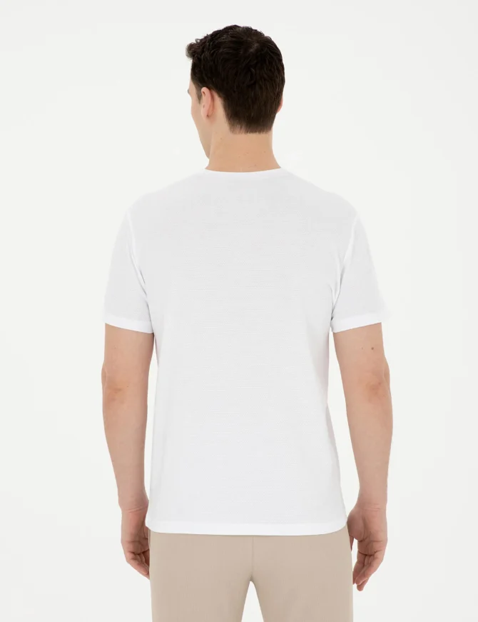 WHITE PRINTED T-SHIRT - Image 7