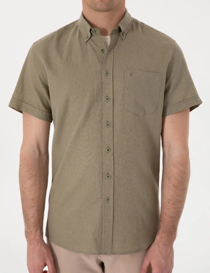 GREEN SHORT SLEEVE SHIRT - Image 6