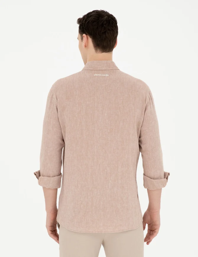 BROWN LINEN SHIRT - Image 5