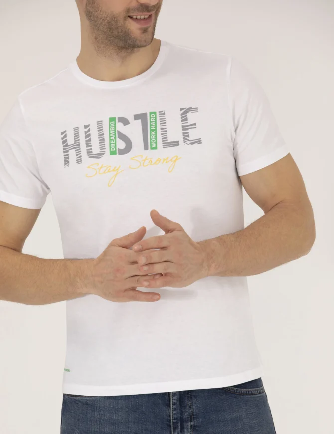 WHITE PRINTED T-SHIRT - Image 6