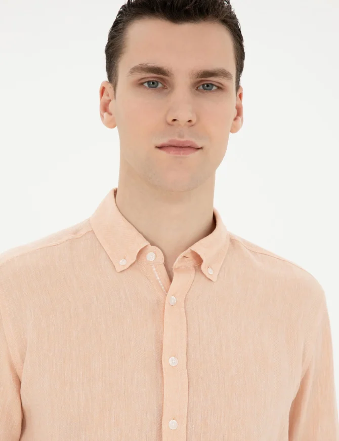 PINK LINEN SHIRT - Image 2