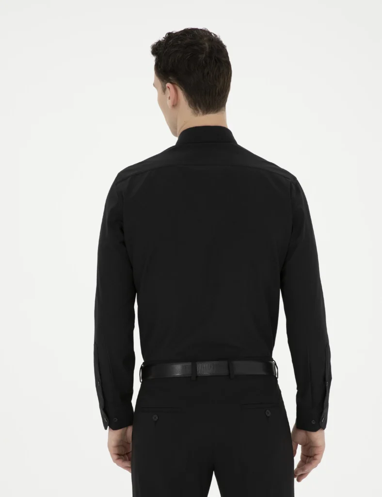 BLACK LONGSLEEVE CLASSIC SHIRT thumbnail 5