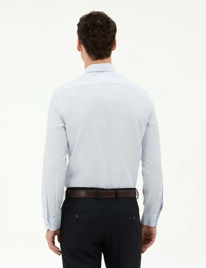 LIGHT BLUE LONGSLEEVE CLASSIC SHIRT - Image 5