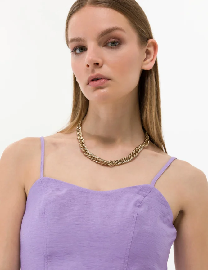WOMAN PURPLE CROP TOP - Image 3