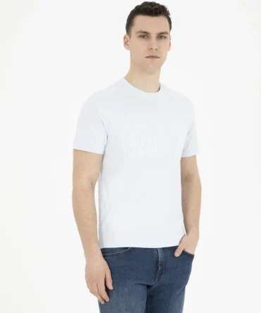 BLUE PRINTED T-SHIRT