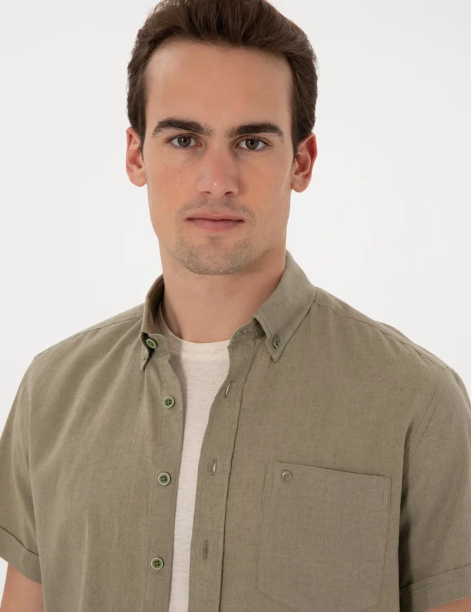 GREEN SHORT SLEEVE SHIRT - Image 2