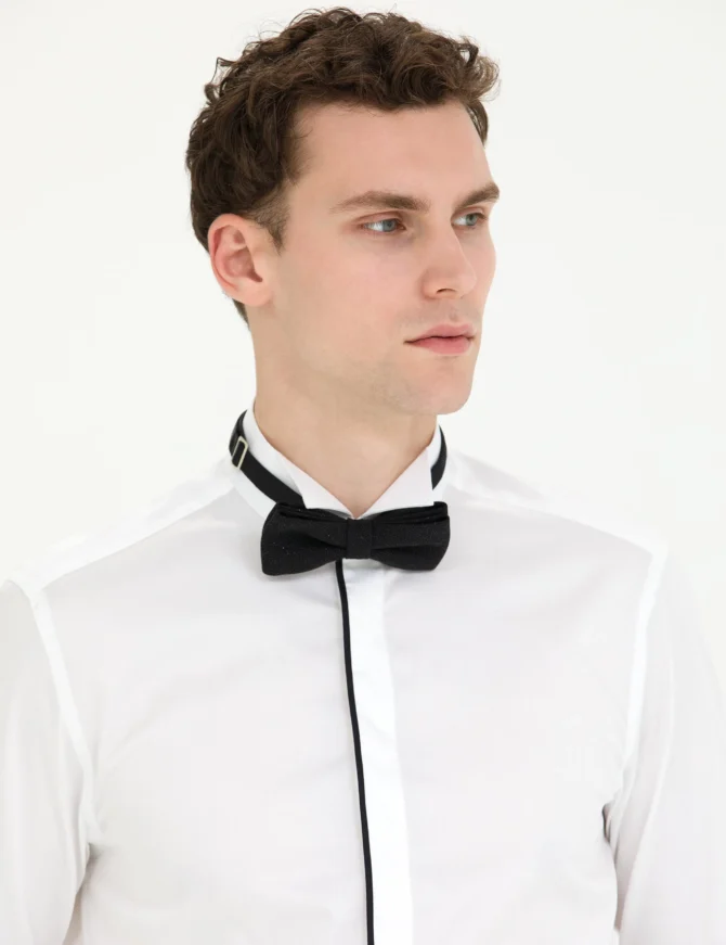 WHITE TUXEDO SHIRT - Image 2