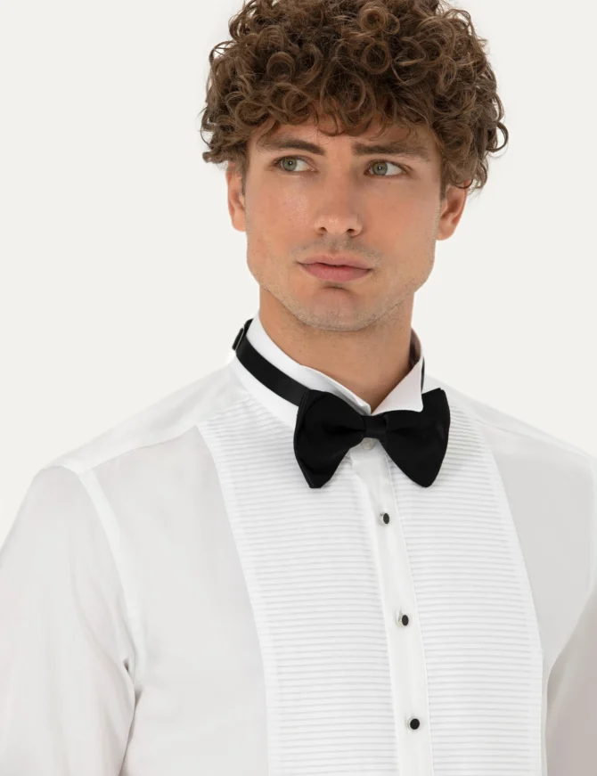 WHITE TUXEDO SHIRT - Image 2