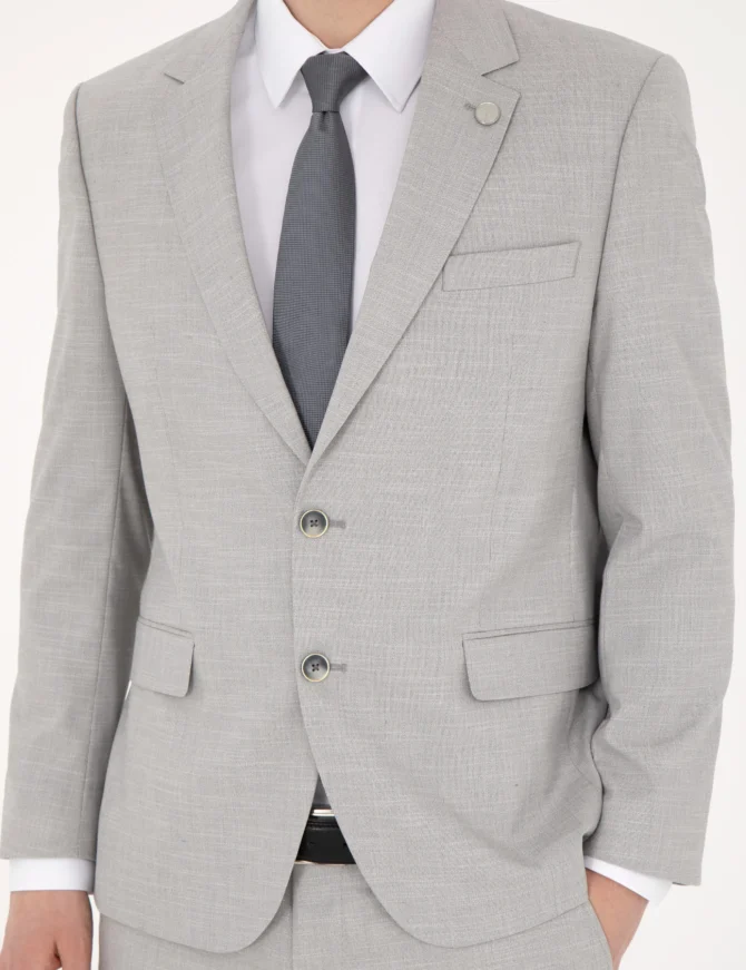 LIGHT GREY WOOL SUIT - Image 6