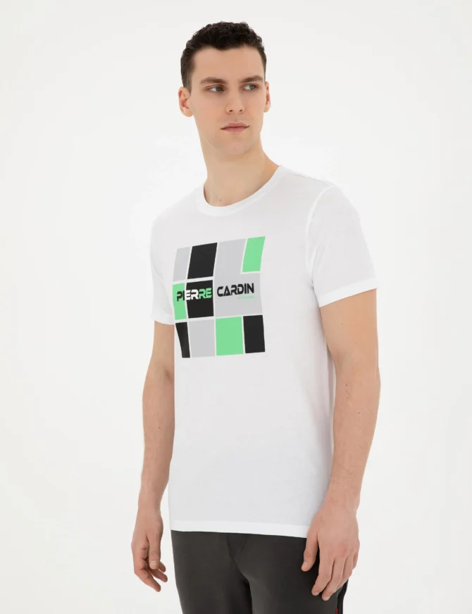 WHITE PRINTED T-SHIRT - Image 2