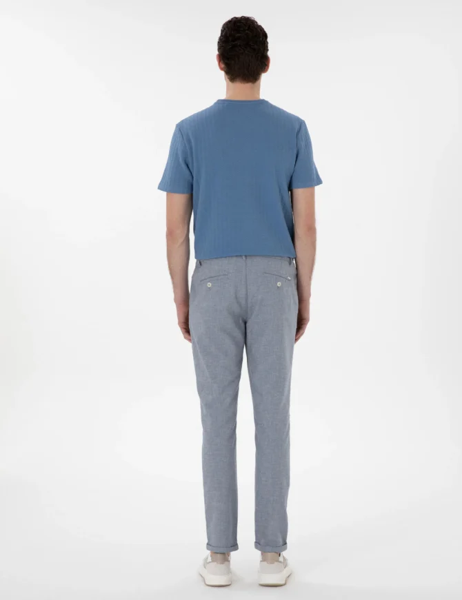 BLUE LINEN CHINO - Image 3