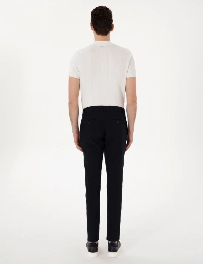 NAVY JOGGER TROUSERS - Image 4