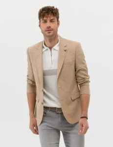 ROSE LINEN JACKET - Brown