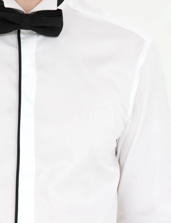 WHITE TUXEDO SHIRT - Image 6