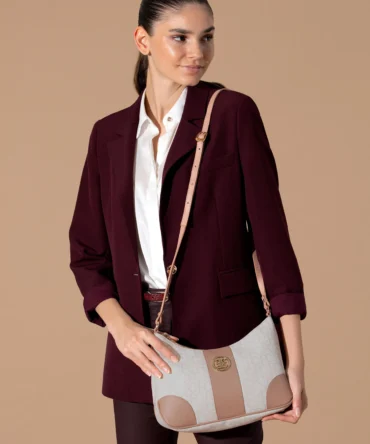 WOMAN CREAM CROSSBODY BAG